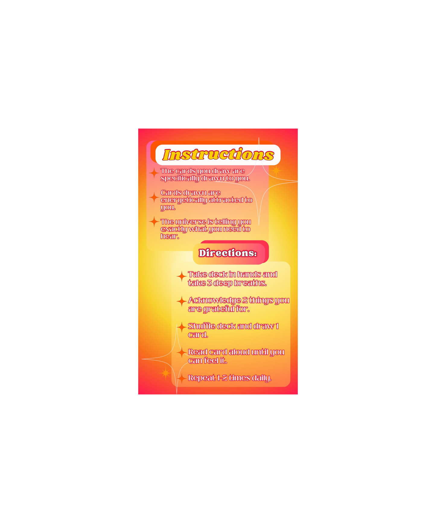 Light & Love Affirmation Decks